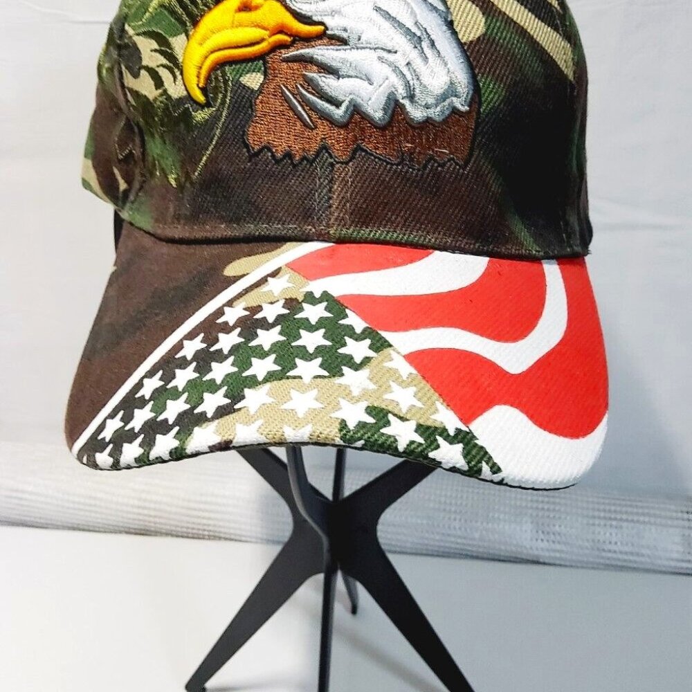 USA Eagle Embroidered Baseball Cap Tactical Camouflage Unisex Stylish Adjustable